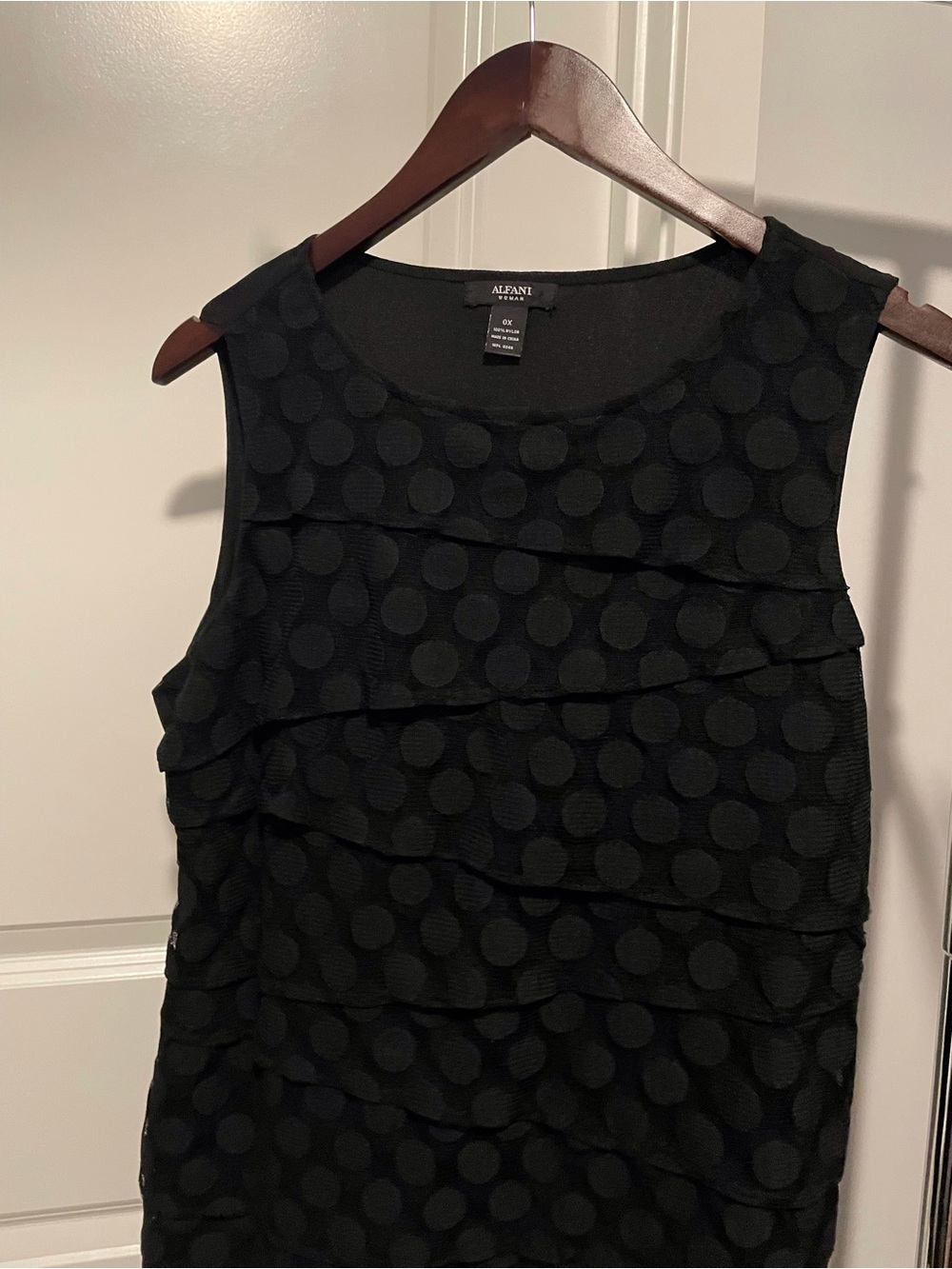 Alfani Woman Black Dress Top